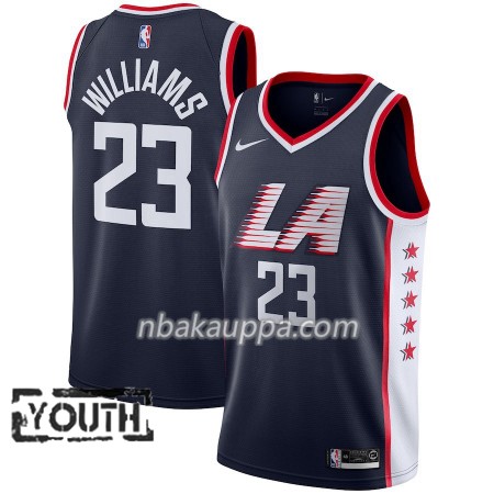 Los Angeles Clippers Lou Williams 23 2018-19 Nike City Edition Navy Pelipaidat Swingman - Lasten
